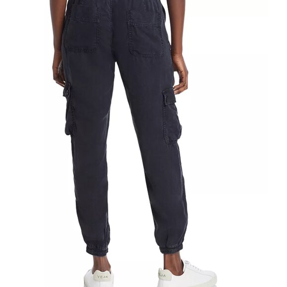 BELLA DAHL Cropped Cargo Track Pants / Black / Small - Picture 5 of 5